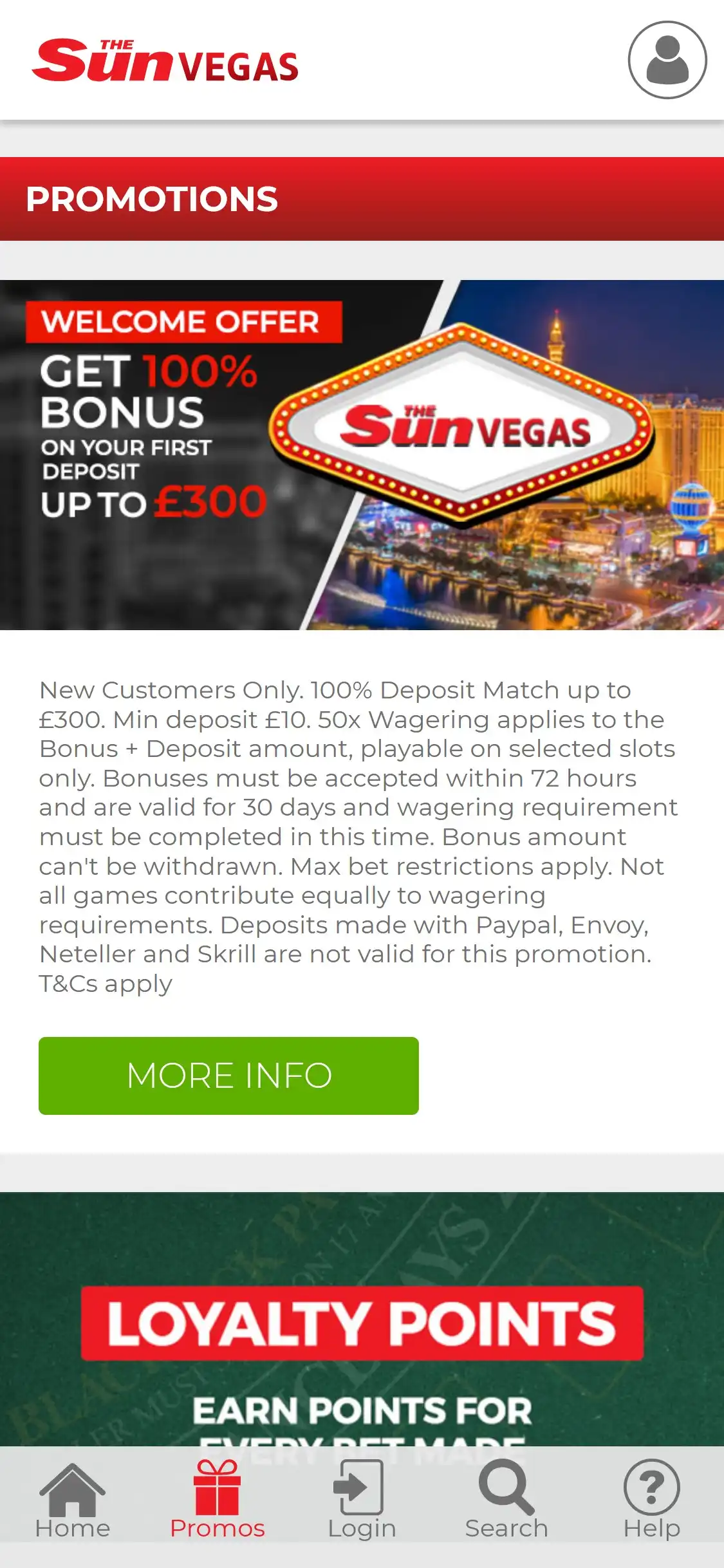 The Sun Vegas Casino Mobile No Deposit Bonus Review